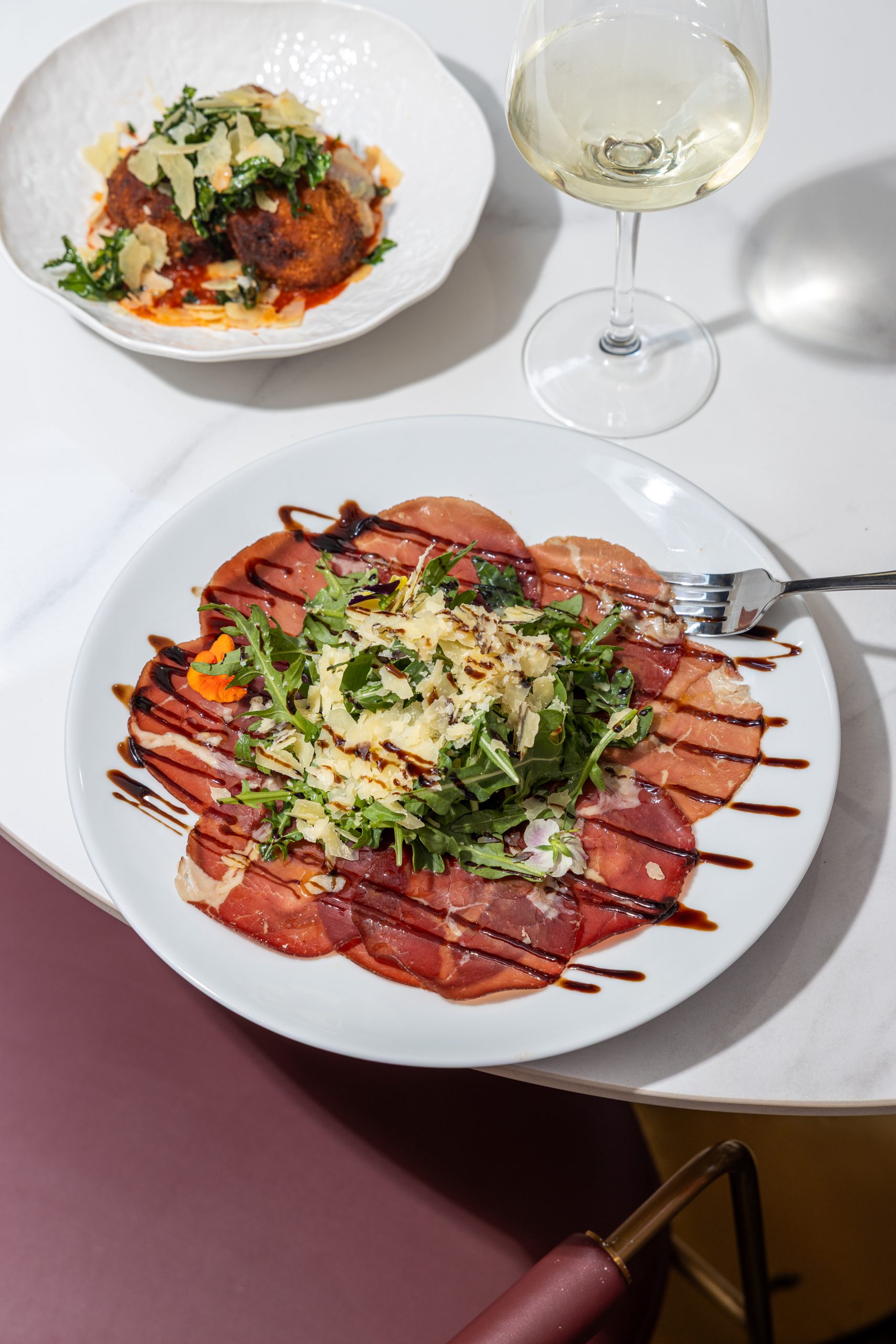 Bresaola Carpaccio at Sicilian Restaurant