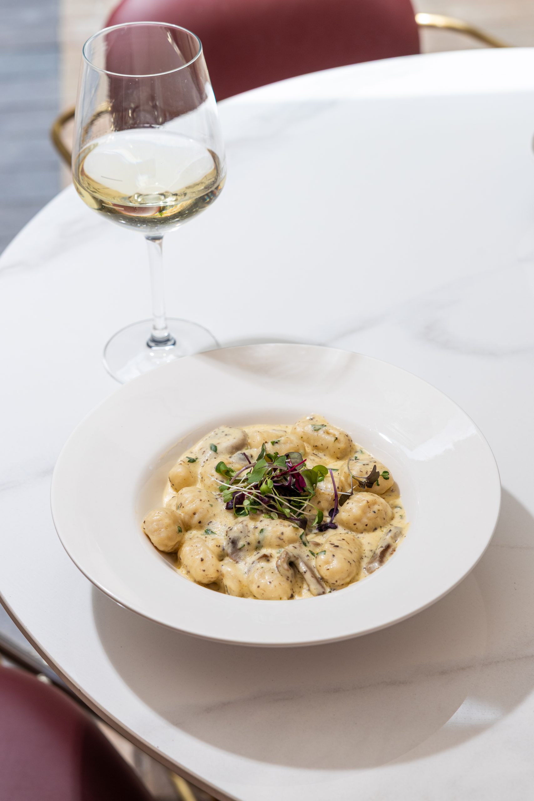 Truffle Gnocchi at Sicilian Restaurant
